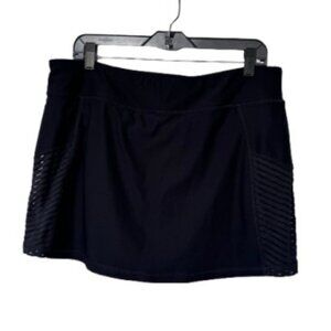 Spalding vintage side mesh tennis skort black women's size XL